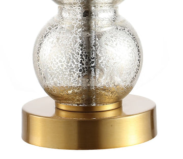 February 21" Glass/Metal LED Table Lamp - JONATHAN Y
